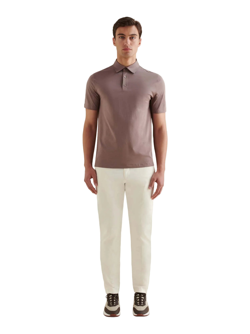 Mercerised Cotton Polo Shirt Iron