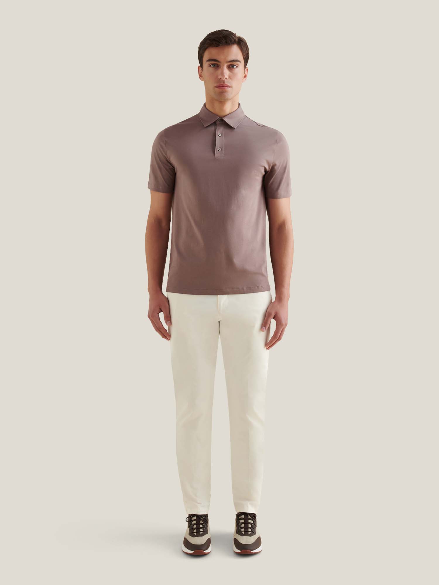 Mercerised Cotton Polo Shirt Iron