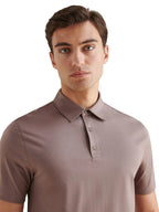 Mercerised Cotton Polo Shirt Iron