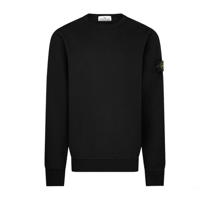 STONE ISLAND Classic Cotton Sweatshirt Black