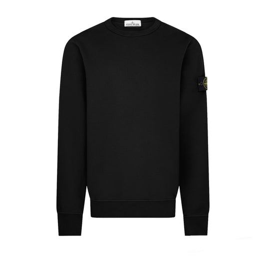 STONE ISLAND Classic Cotton Sweatshirt Black