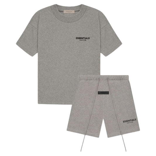 FOG Essentials SS22 Short set "Dark Heather Oatmeal"