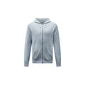 Milano Knit Zip Hoodie in Blue Blizzard