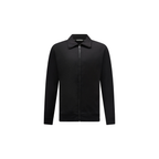 Peckham Rye Jersey Interlock Zip Funnel Sweat Black