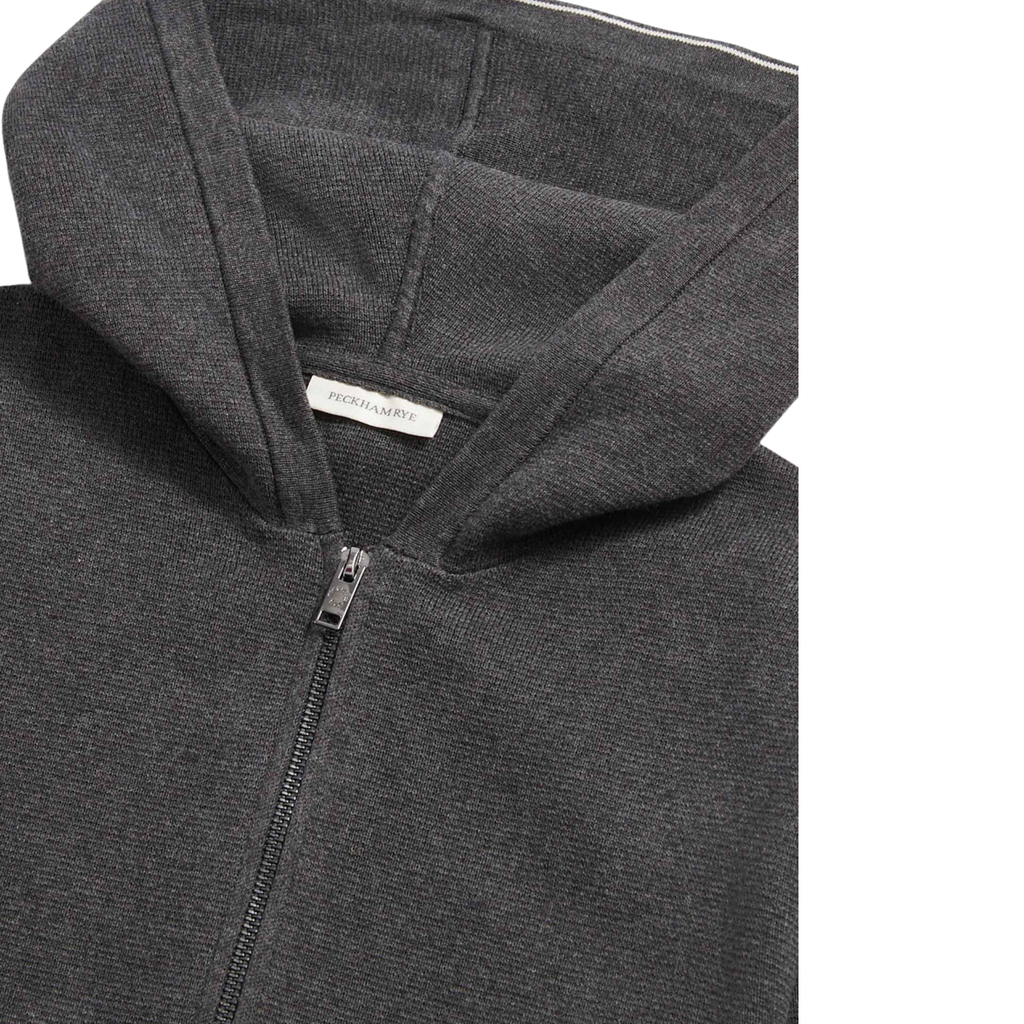 Peckham Rye Milano Knit Hoodie Charcoal