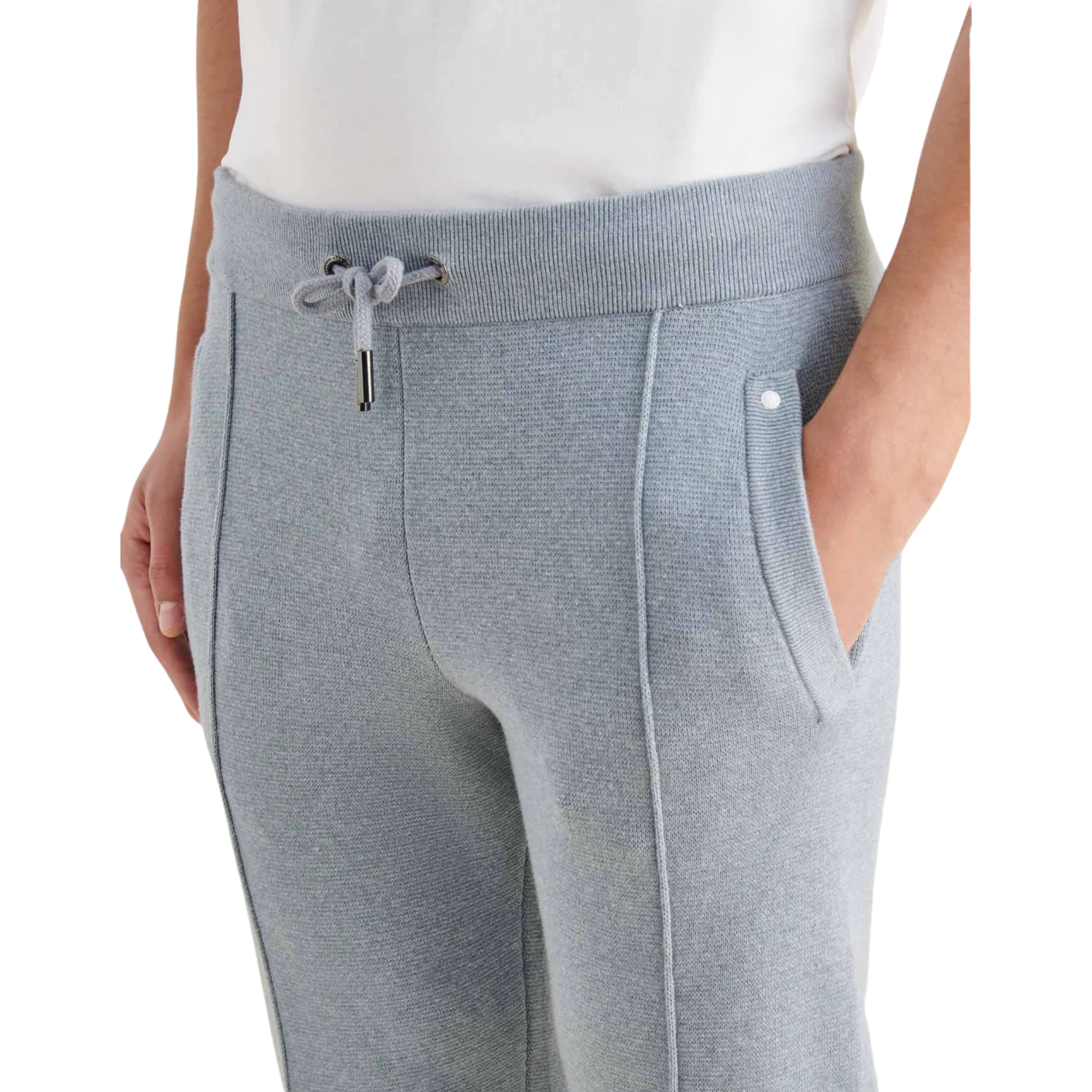 Peckham Rye Milano Knit Jogger Blue Blizzard