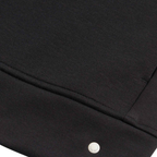 Jersey Interlock Zip Funnel Sweat in Black
