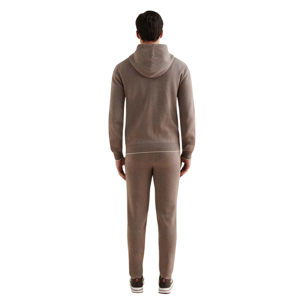 Milano Knit Zip Hoodie in Iron