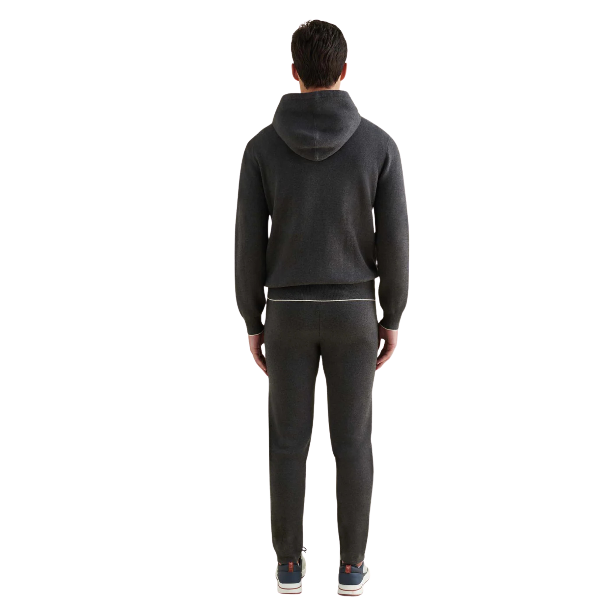 Peckham Rye Milano Knit Hoodie Charcoal