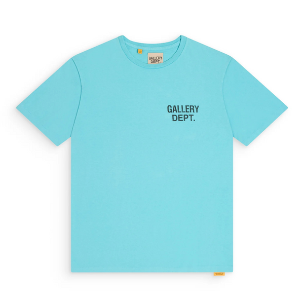 GALLERY DEPT. Logo-Print Cotton-Jersey T-Shirt Light Teal