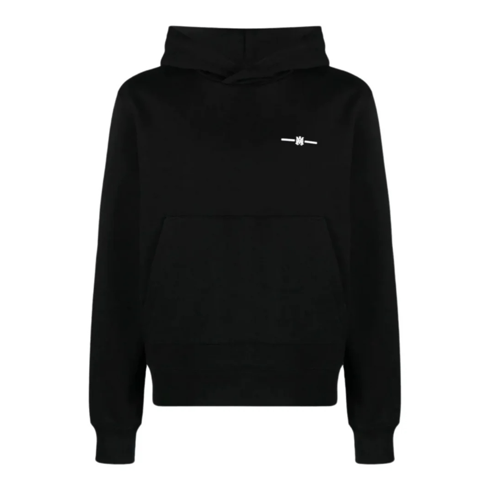 AMIRI MICRO MA BAR LOGO HOODIE BLACK