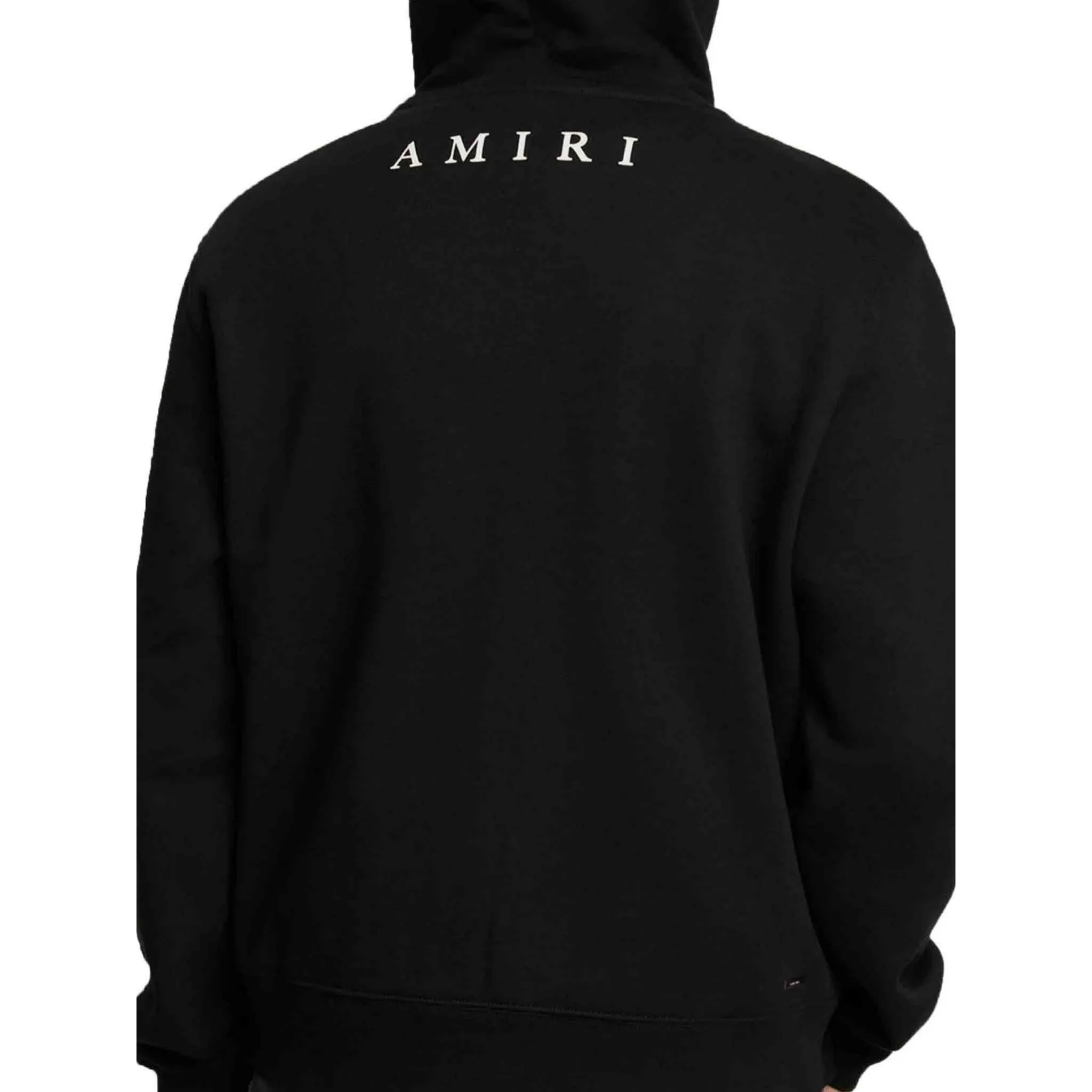 AMIRI MICRO MA BAR LOGO HOODIE BLACK
