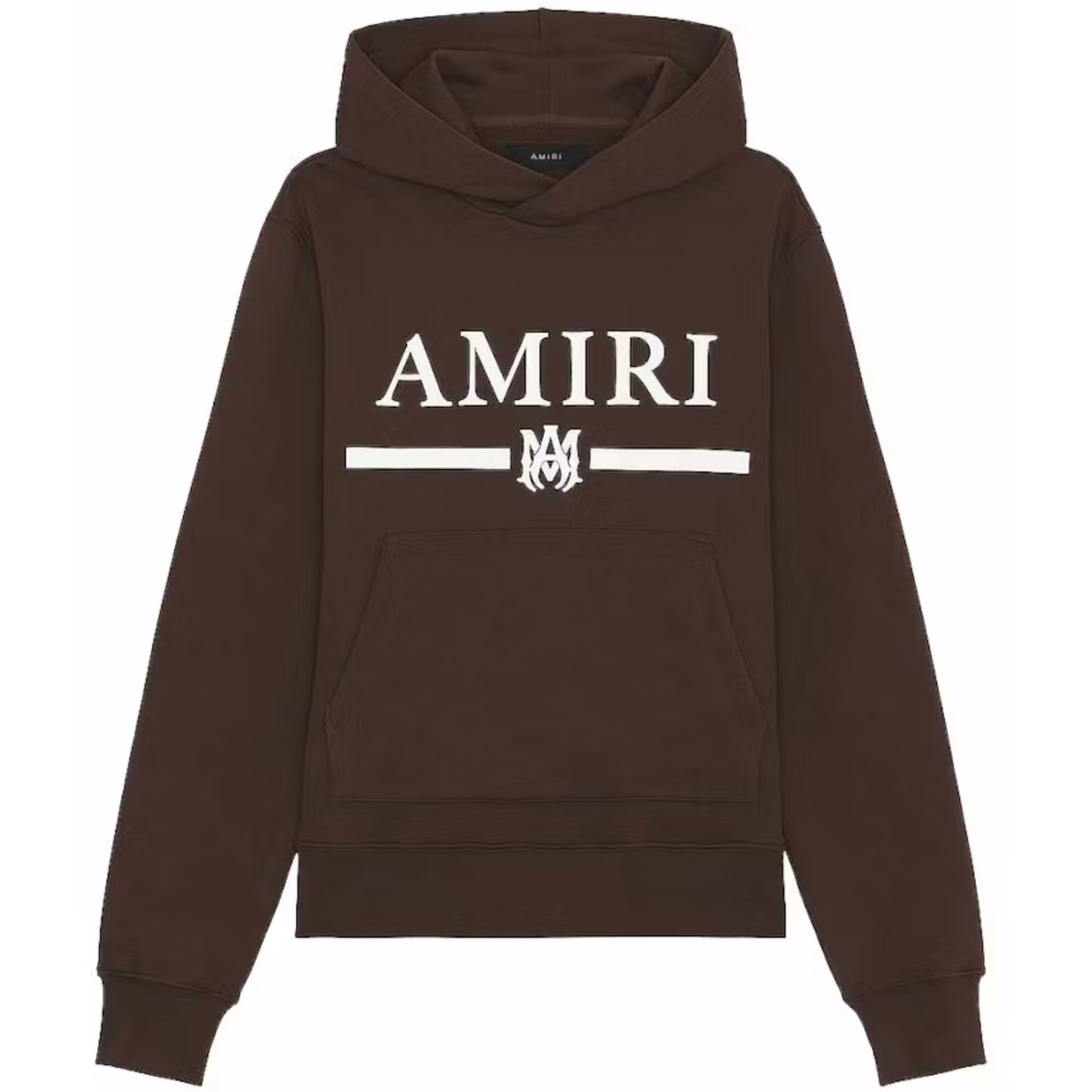 AMIRI MA BAR LOGO HOODIE BROWN