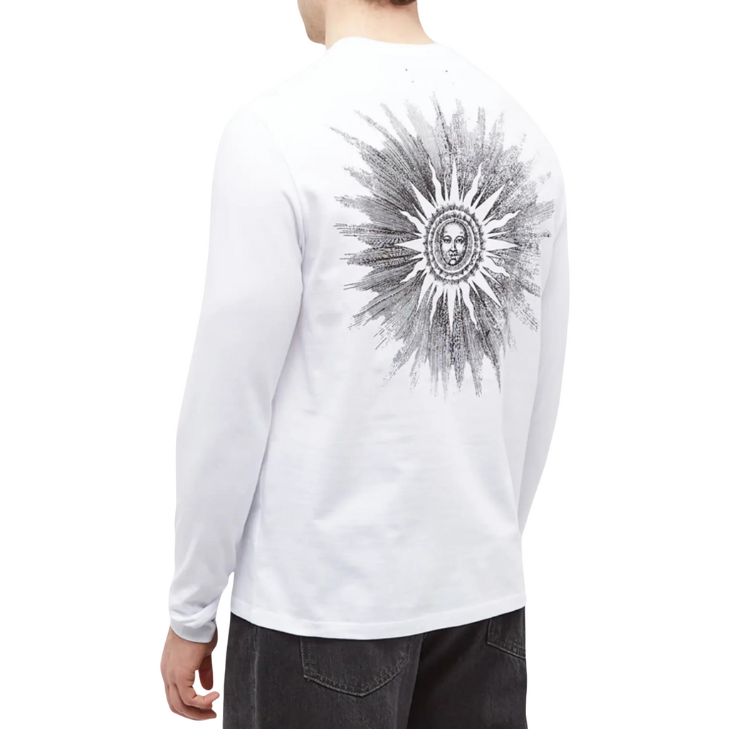 AMIRI SUN LONG SLEEVE TEE WHITE