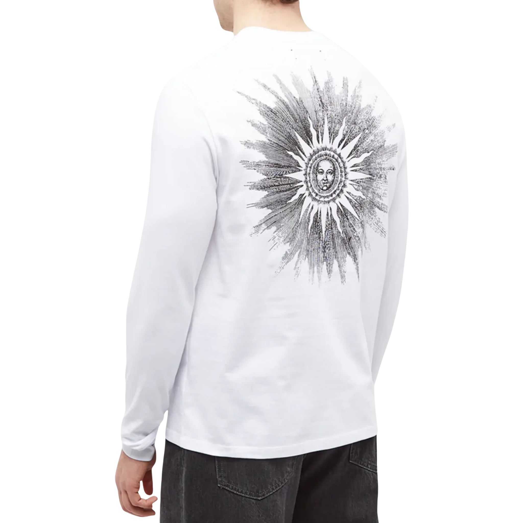 AMIRI SUN LONG SLEEVE TEE WHITE