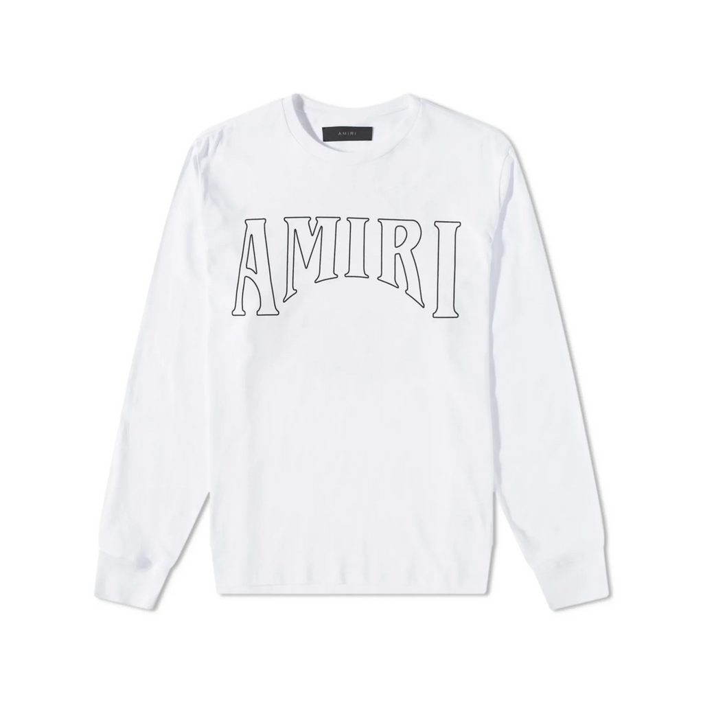 AMIRI SUN LONG SLEEVE TEE WHITE
