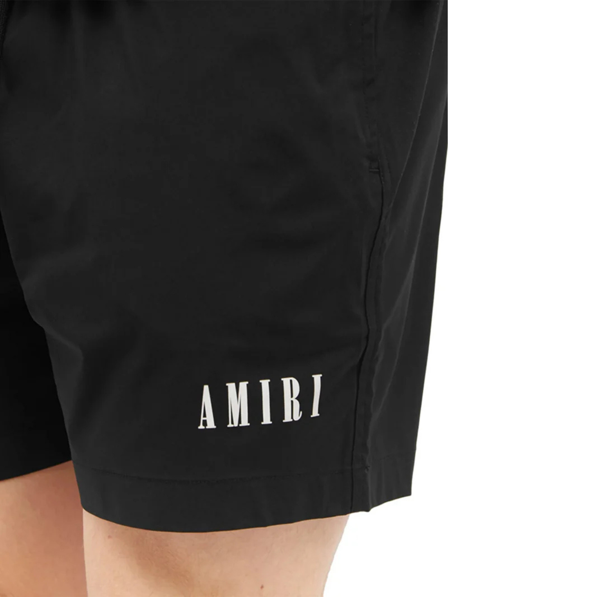 AMIRI CORE LOGO SWIM SHORTS BLACK