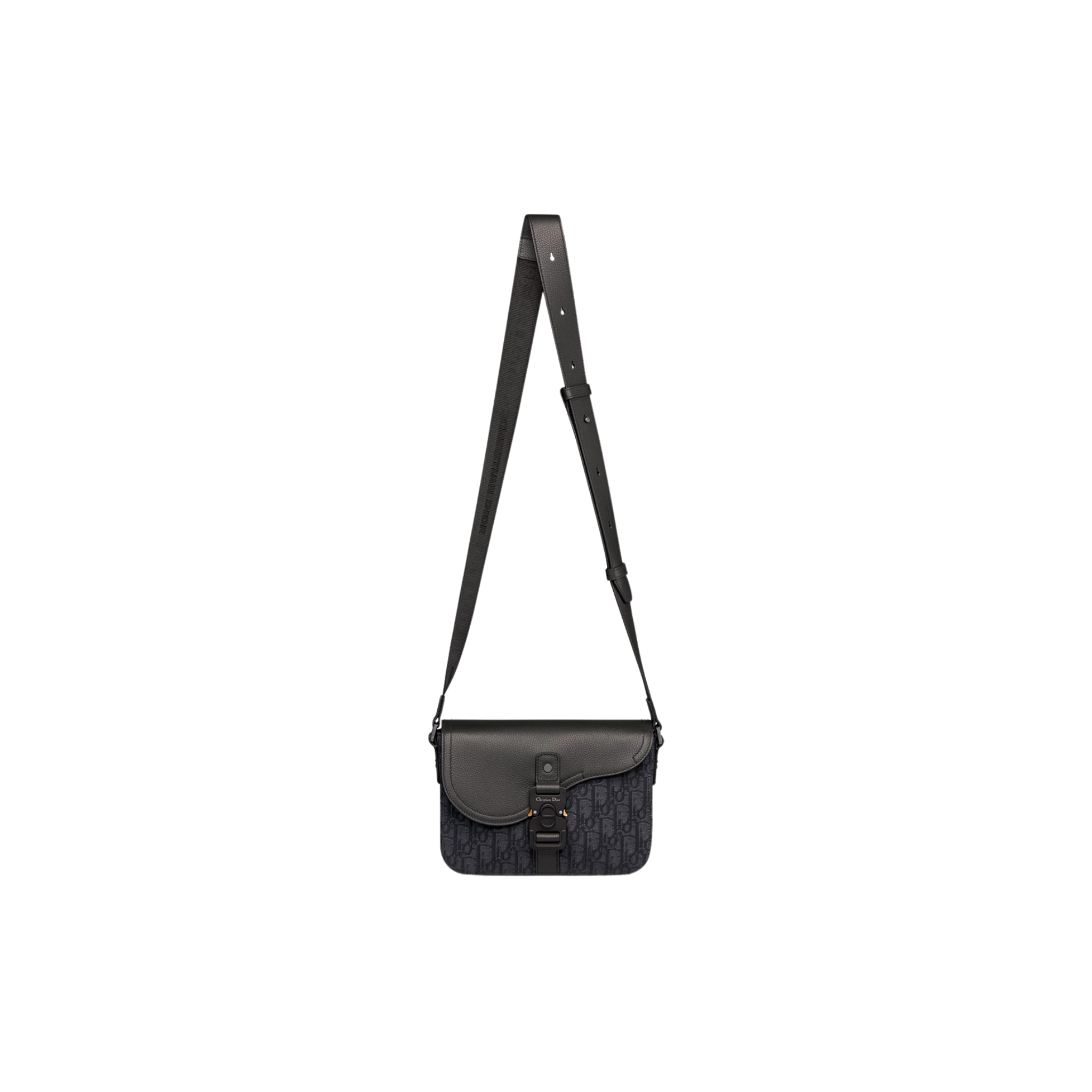Dior Saddle Flap Messenger Bag Black