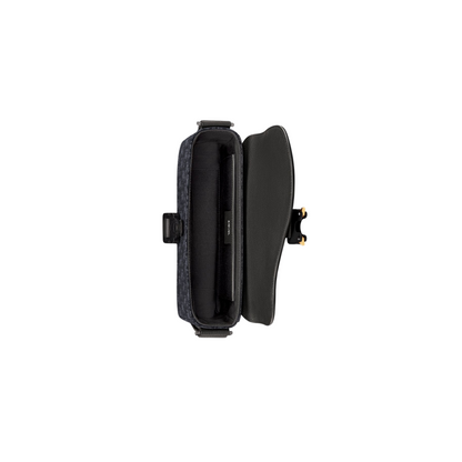 Dior Saddle Flap Messenger Bag Black