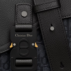 Dior Saddle Flap Messenger Bag Black