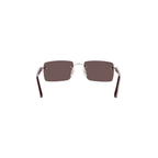 Cartier CT0579S – Signature C Rimless Sunglasses, Silver Frame with Black Lenses