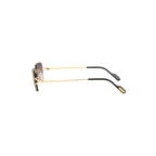 Cartier CT0550S – Décor C Rimless Sunglasses, Gold Frame with Grey Gradient Lenses