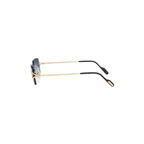 Cartier CT0550S – Décor C Rimless Sunglasses, Gold Frame with Blue Gradient Lenses