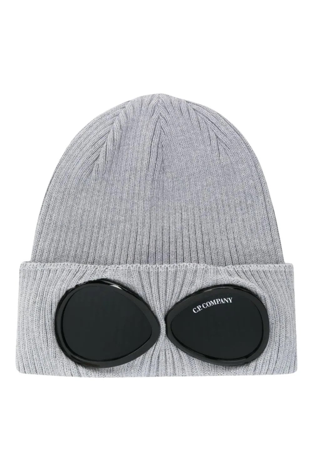 CP COMPANY Cotton Goggle Beanie Grey