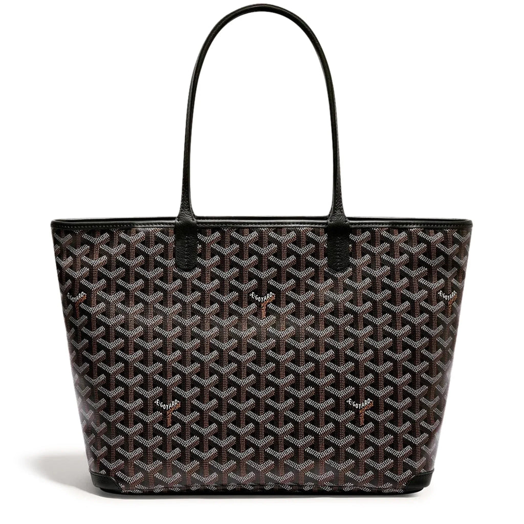 Back side view of Goyard Artois PM Bag Black ARTOISPMLTY01CL01P