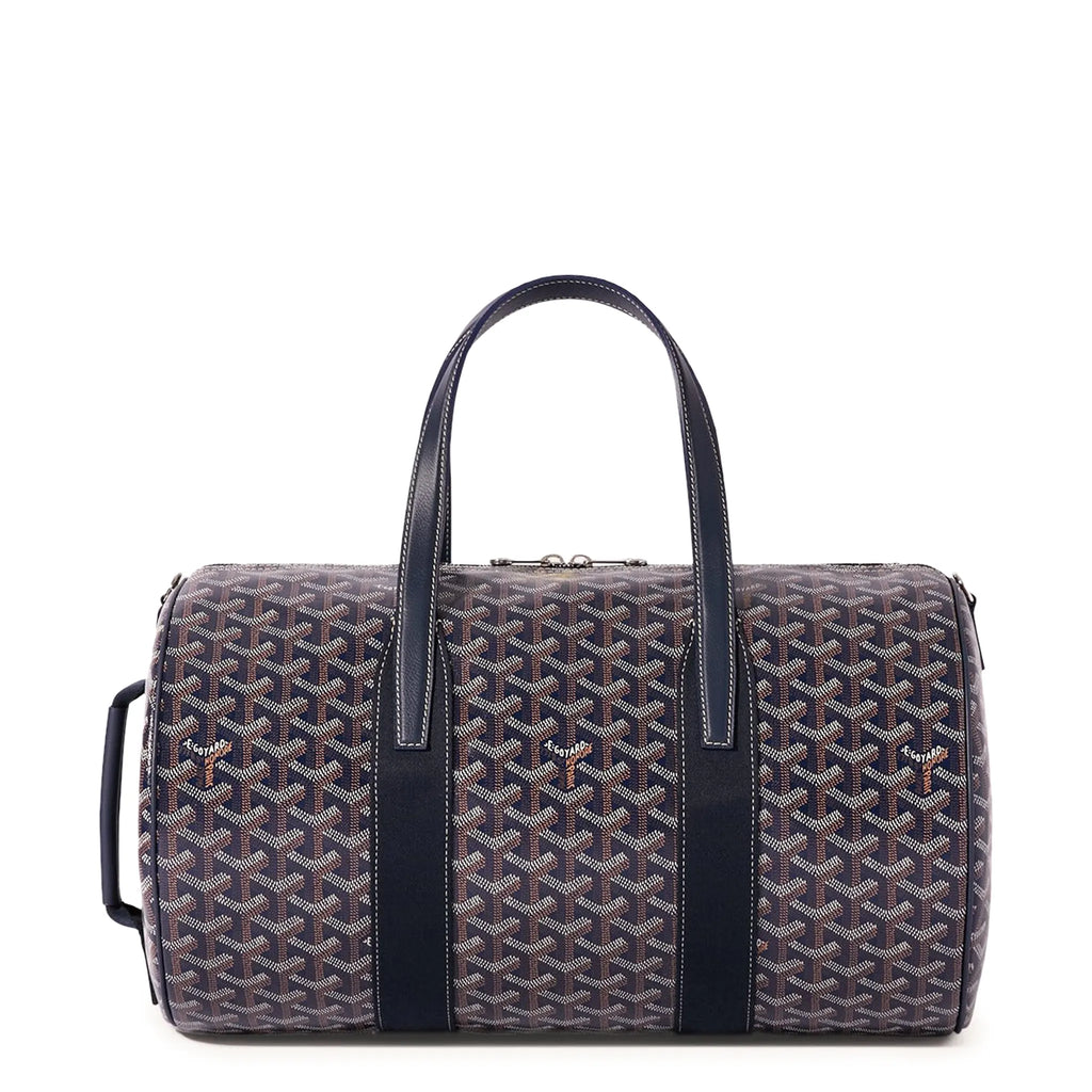 Front view of Goyard Barrel 40 Sports Bag Navy Blue BARREL040TY12CL12P 