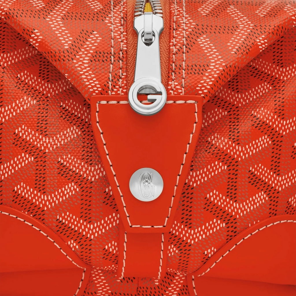 Side view of Goyard Bowling 25 Orange Toiletry Bag BOWLIN025TY07CL07P