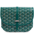 Image of Goyard Goyardine Belvedere II Green PM Messenger Bag