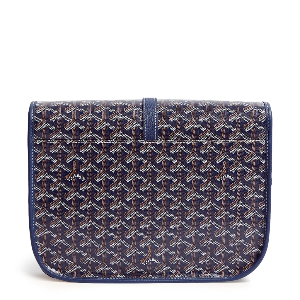 Goyard Goyardine Belvedere II Navy Blue MM Messenger Bag