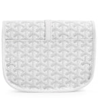 Back view of Goyard Goyardine Belvedere II White PM Messenger Bag BELVE3PMLTY50CG50P