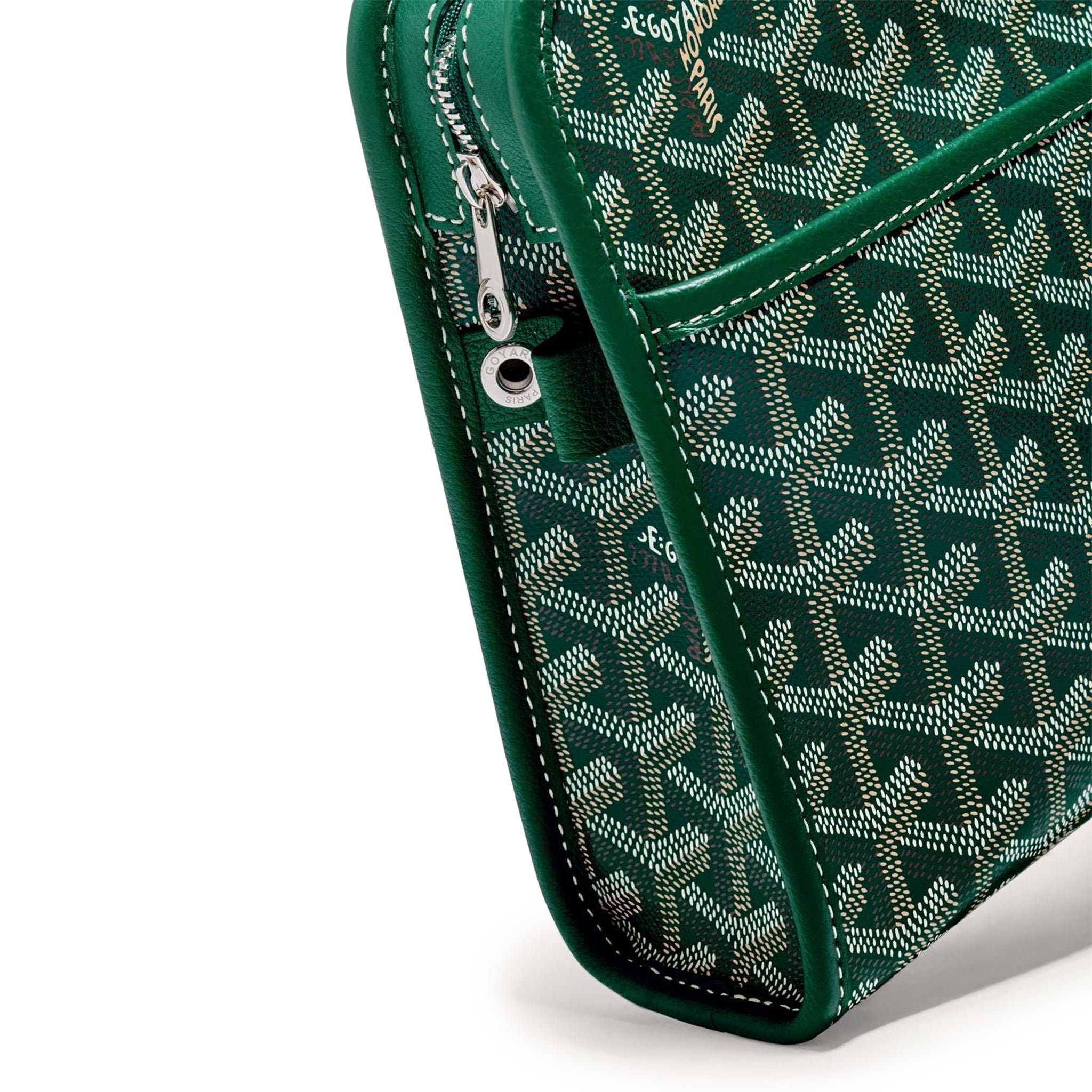 Detail view of Goyard Jouvence MM Green Washbag JOUVENMMLTY09CL09P