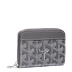 Front view of Goyard Matignon Grey Mini Wallet MATIGNMINTY51CL51P