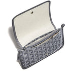Top view of Goyard Plumet Pocket Grey Wallet PLUMETPMLTY51CL51P