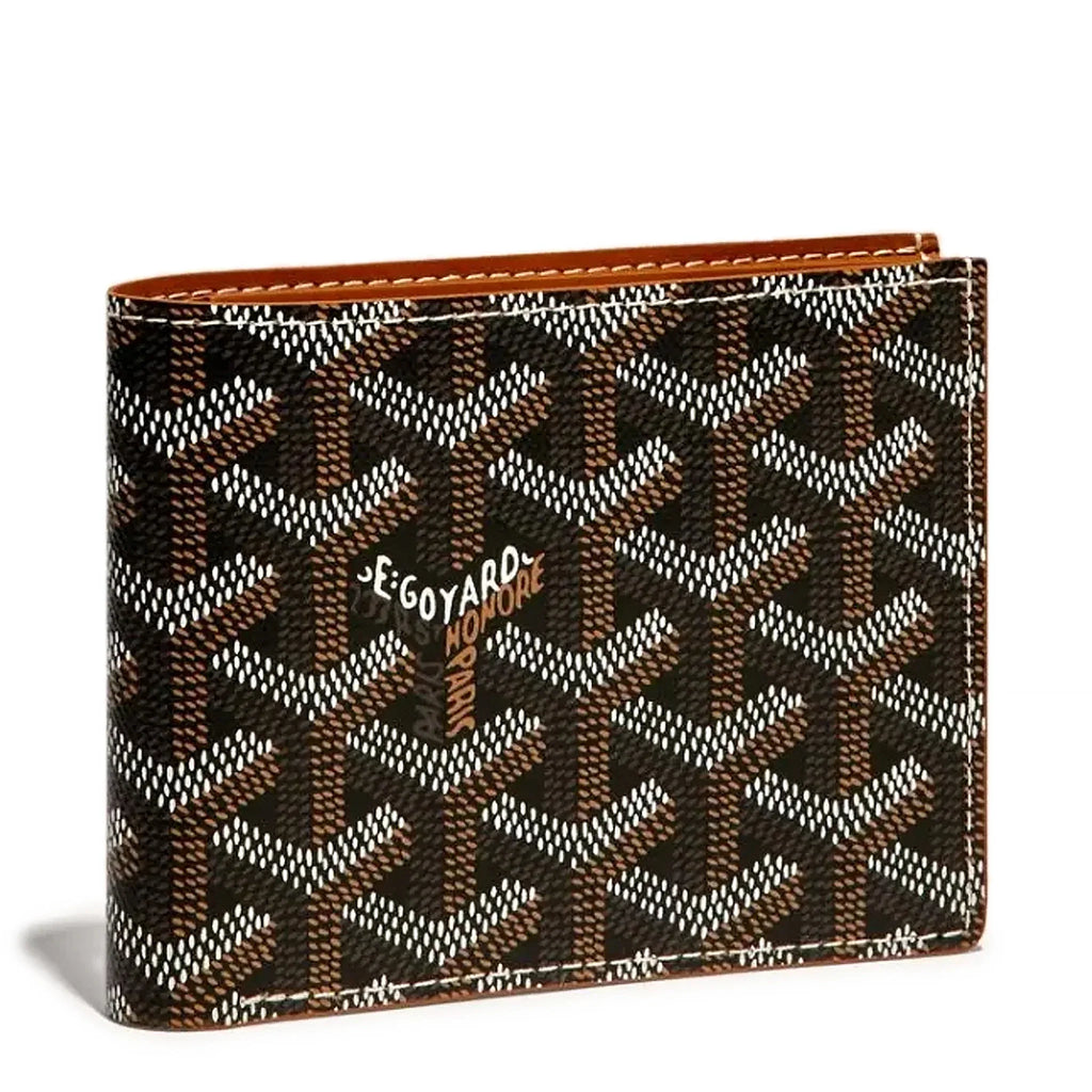 Front view of Goyard Saint-Florentin Black/Tan Wallet STFLO2PMLTY01CL03P