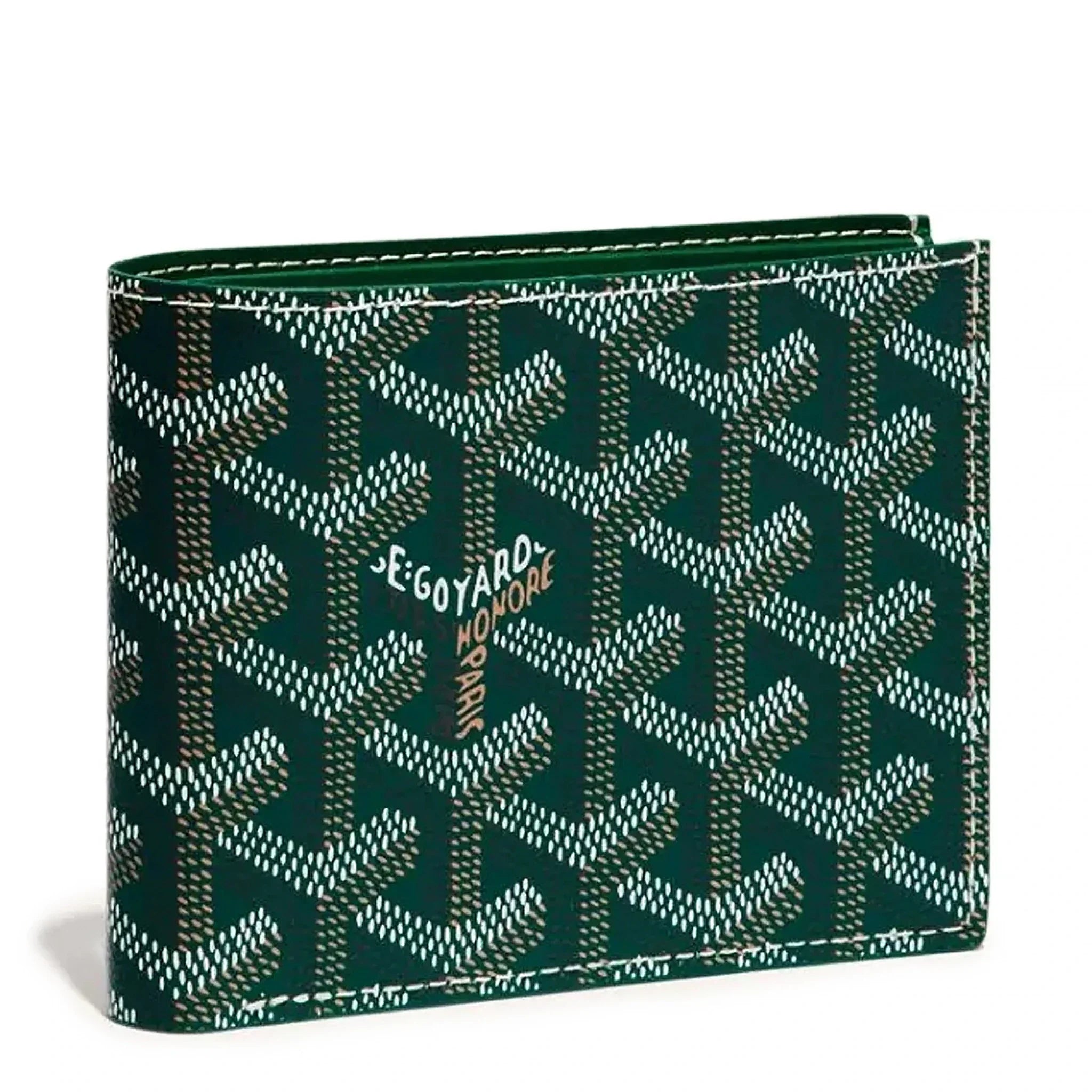Front view of Goyard Saint-Florentin Green Wallet STFLO2PMLTY09CL09P
