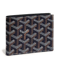 Front view of Goyard Saint-Florentin Navy Blue Wallet STFLO2PMLTY12CL12P