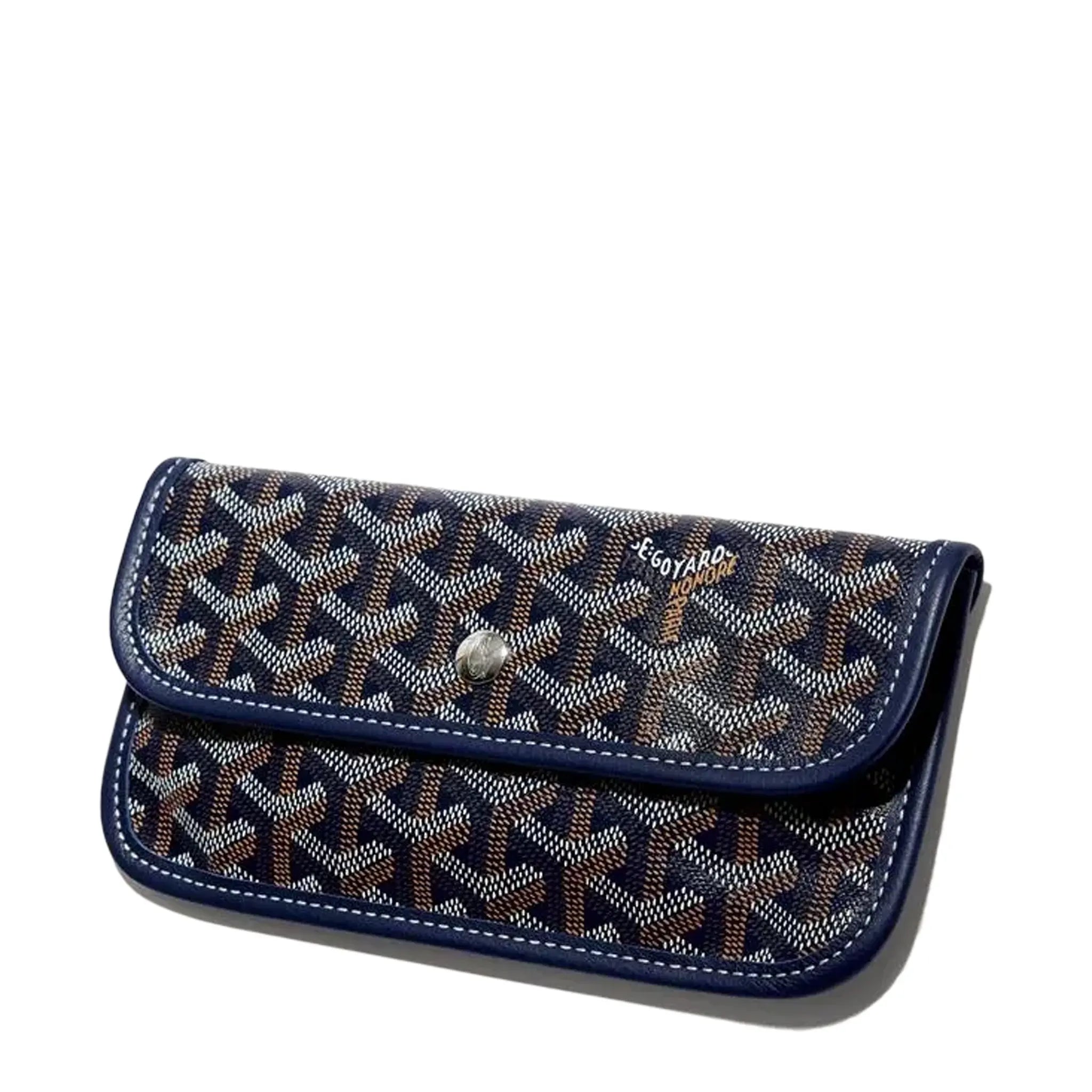 Side Bag view of Goyard Saint Louis PM Tote Bag Navy Blue STLOUIPMLTY12CL12P