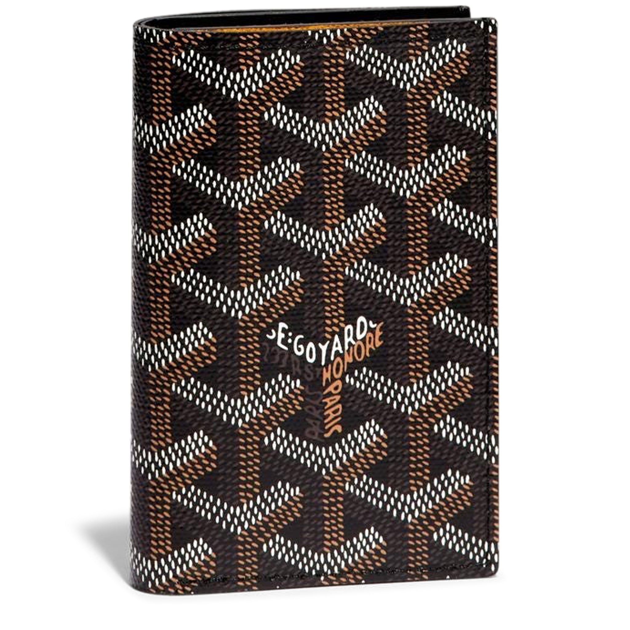 Front view of Goyard Saint-Pierre Card Wallet Black STPIE2PMLTY01CL01P