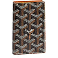 Front view of Goyard Saint-Pierre Card Wallet Black Tan STPIE2PMLTY01CL03P