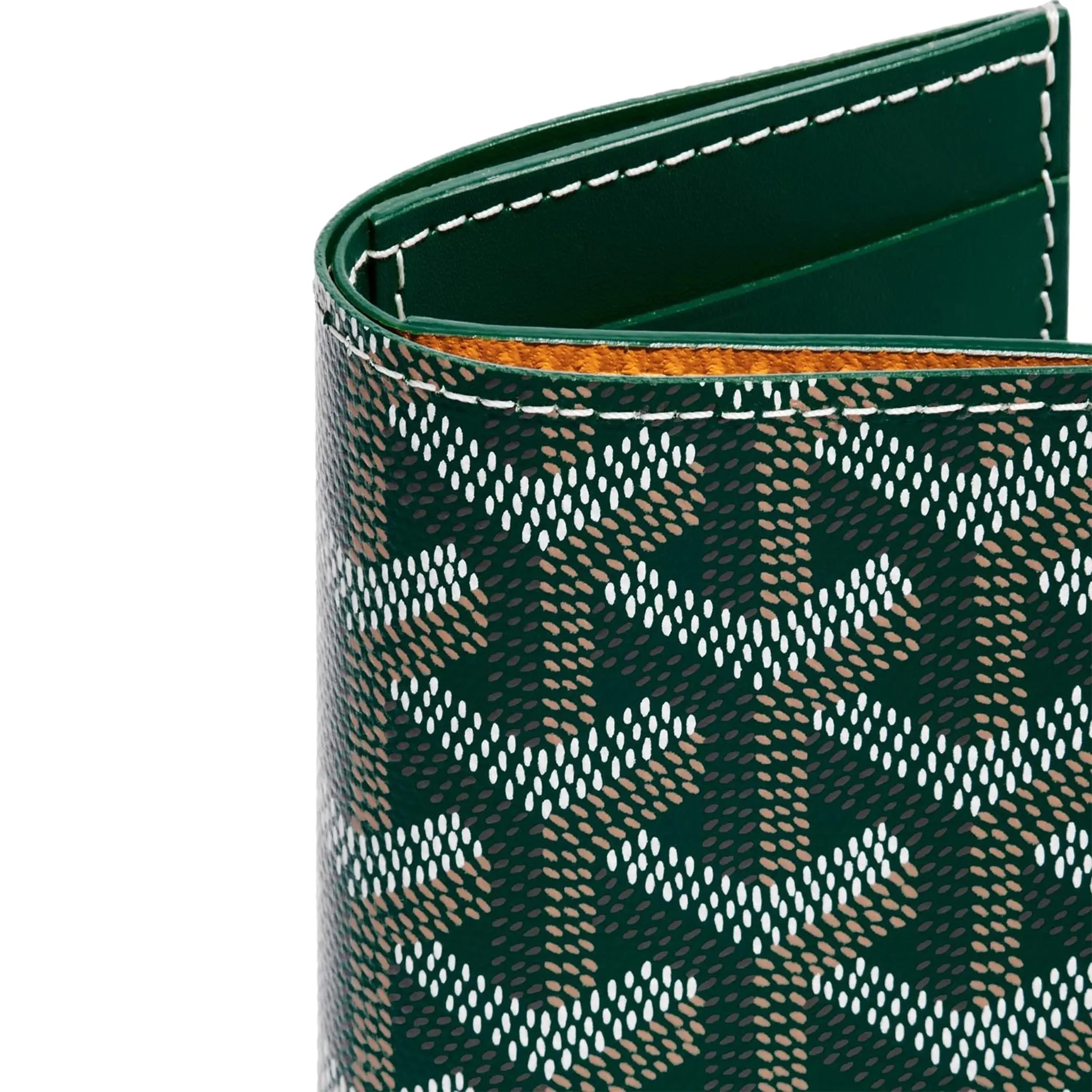 Detail view of Goyard Saint-Pierre Card Wallet Green STPIE2PMLTY09CL09P
