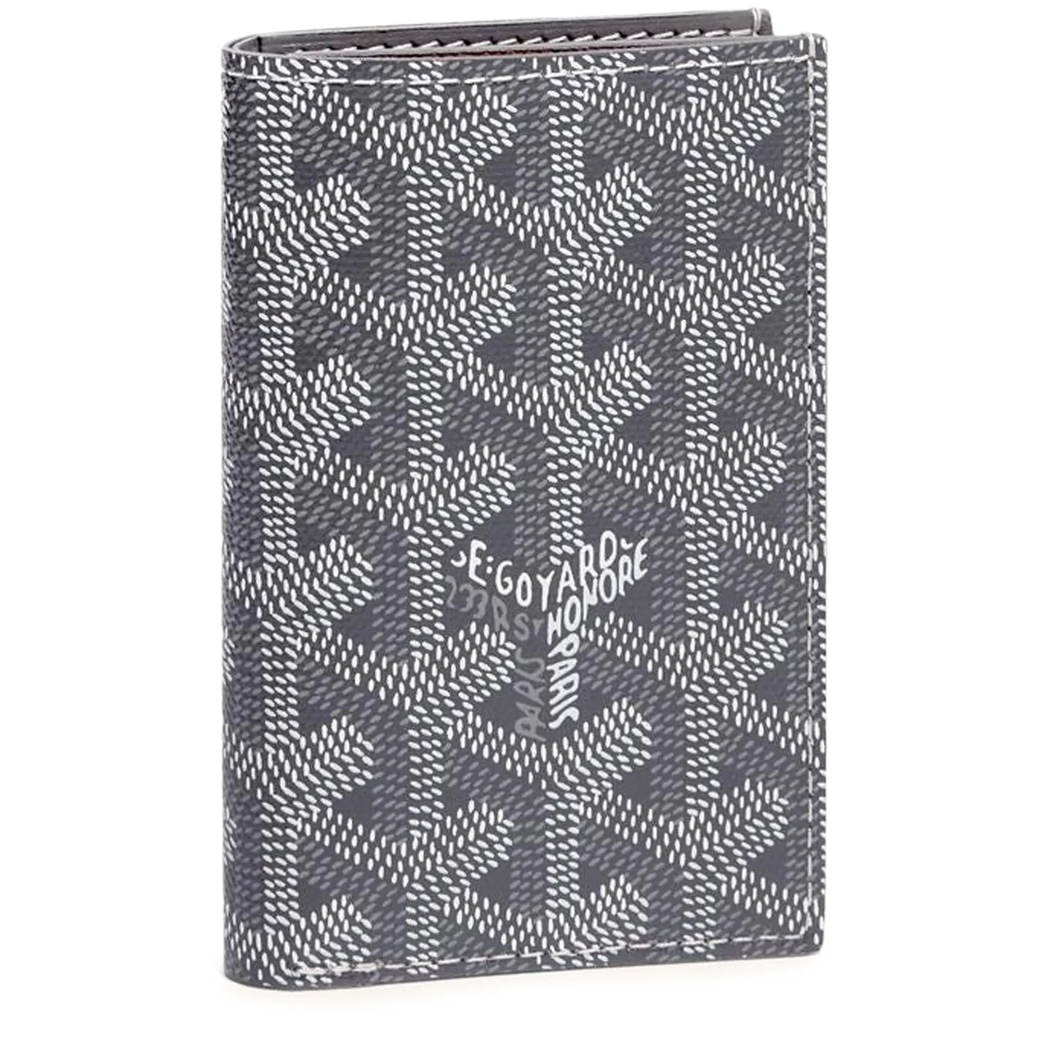 Front view of Goyard Saint-Pierre Card Wallet Grey STPIE2PMLTY51CL51P