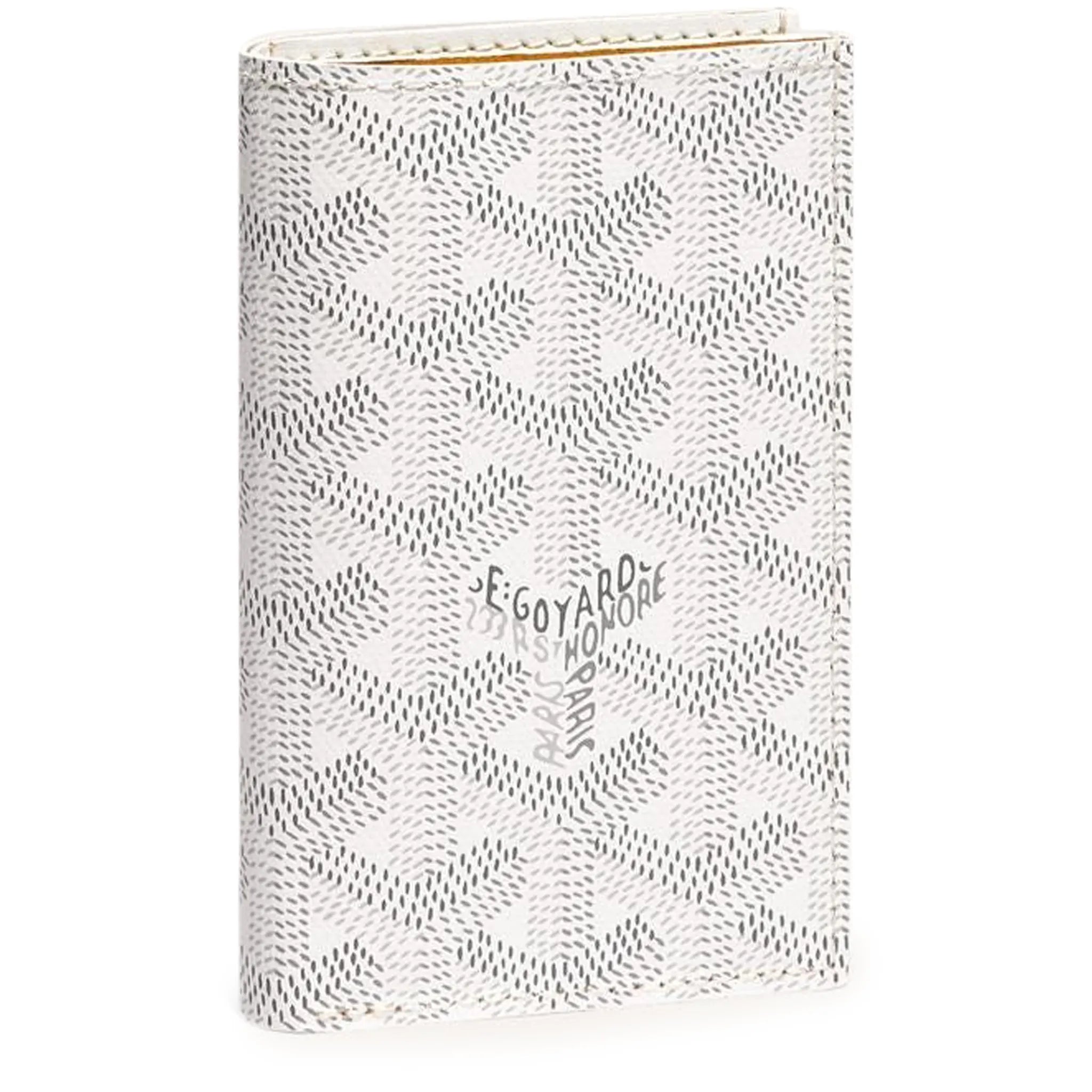 Front view of Goyard Saint-Pierre Card Wallet White STPIE2PMLTY50CL50P