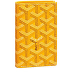Front view of Goyard Saint-Pierre Card Wallet Yellow STPIE2PMLTY08CL08P