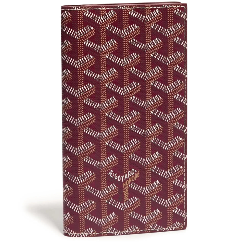 Front view of Goyard Saint-Roch Wallet Burgundy STROC2PMLTY33CL33X