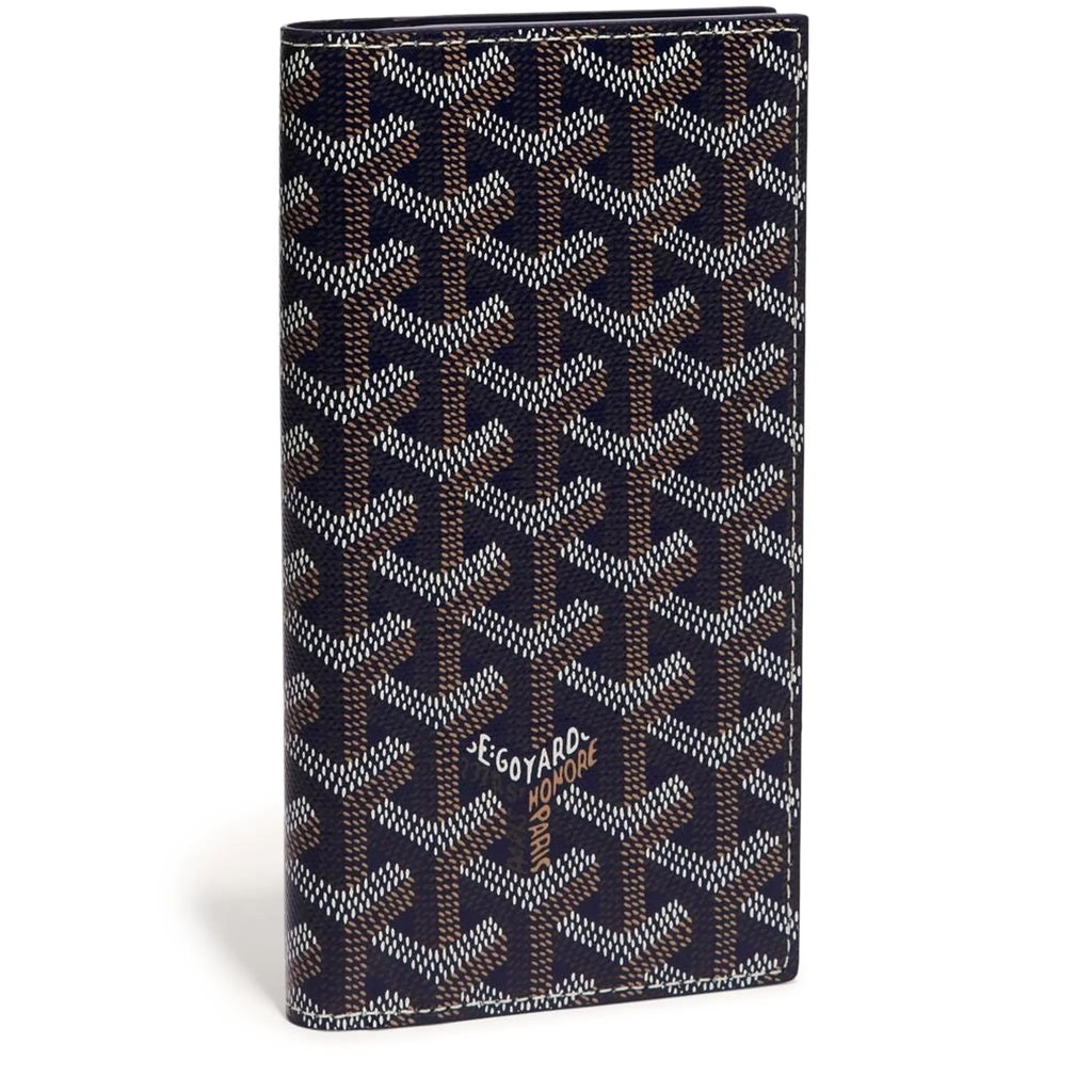 Front view of Goyard Saint-Roch Wallet Navy Blue STROC2PMLTY12CL12X