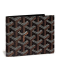 Front view of Goyard Victoire Black Wallet VICTO8PMLTY01CL01X